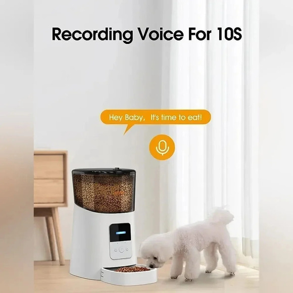 Wopet 6L Automatic Cat Food Dispenser, Remote Cat Feeder, - Picture 6 of 6